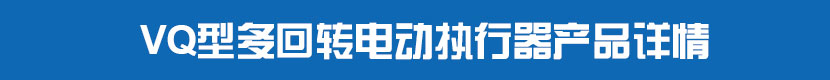 VQ型多回转91视频安装下载黄执行器产品详情