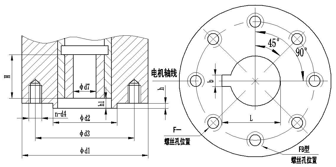 Q型角行程91视频安装下载黄执行器连接尺寸图